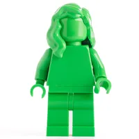 Monochrome Bright Green with Hair