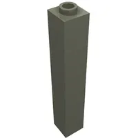 Brick 1 x 1 x 5 with Blocked Open or Hollow Stud