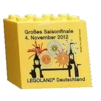 Brick 2 x 4 x 3 with 'LEGOLAND Deutschland Großes Saisonfinale 4. November 2012' Print