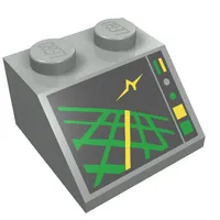 Slope 45° 2 x 2 with Horizon Indicator Screen Print