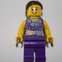 Dark Purple Torso, Dark Purple Legs, Dark Brown Hair