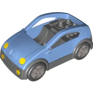 Duplo Car Coupe with Dark Gray Base, and Headlights
