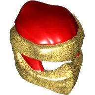 Wrap with Short Back Knot Smooth, Pearl Gold Mask pattern