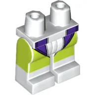 Hips and White Legs with Dark Purple and White Leotard and Lime Legs Print