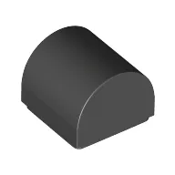 Brick Curved 1 x 1 x 2/3 Double Curved Top, No Studs