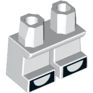 Legs Short with Black Shoes Open Toes Print