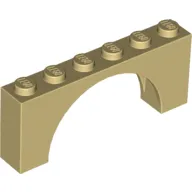 Brick Arch 1 x 6 x 2 - Very Thin Top without Reinforced Underside