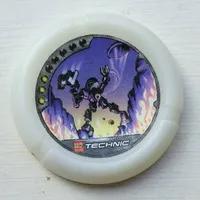 Large Figure Throwing Disk, Flare and Spark, 3 Pips, Spark Throwing Disk Print