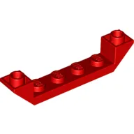 Brick Sloped Inverted 45° 6 x 1 Double with 1 x 4 Recessed