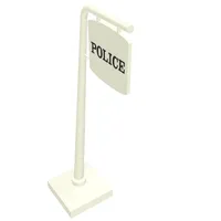 Road Sign Cantilever Curved with 'POLICE' Print