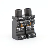 Hips and Pearl Titanium Legs with Silver Armor, Rivets, Chains on Knees