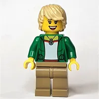 Green Torso, Dark Tan Legs, Tan Hair