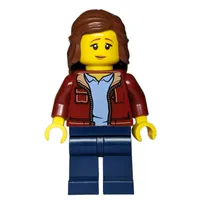 Dark Red Torso, Dark Blue Legs, Reddish Brown Hair