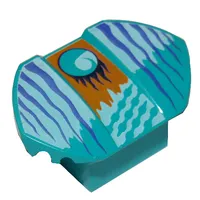 Brick Curved 2 x 2 x 1 with Wings and Loopin Print