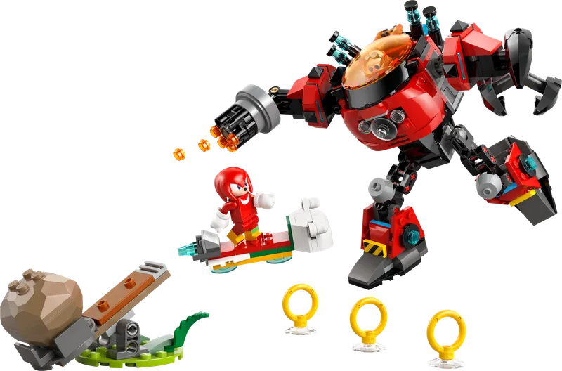 Knuckles vs. Dr. Eggman Egg Crusher Mech