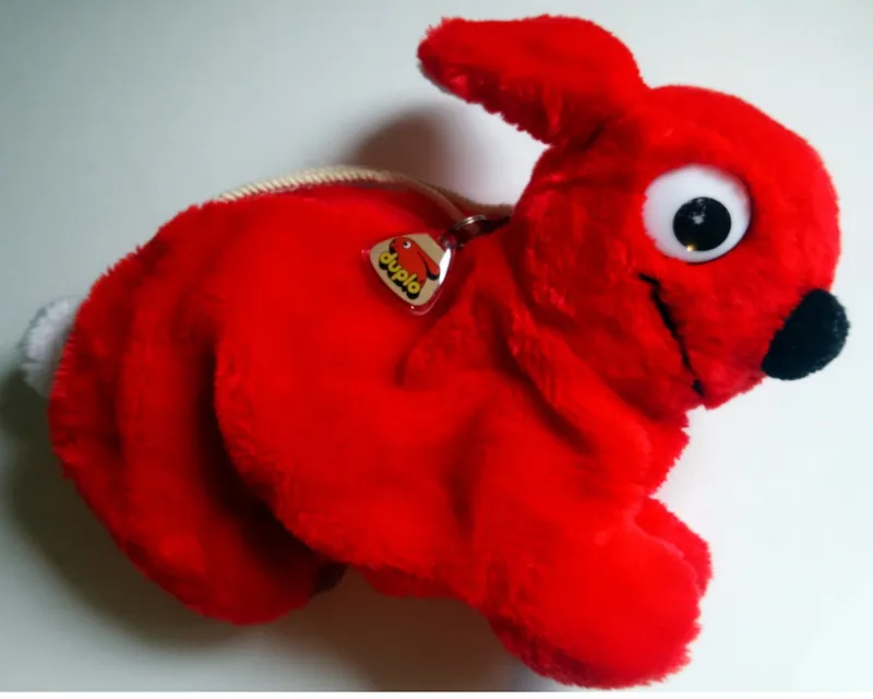 Plush Red Bunny / Rabbit Storage Bag