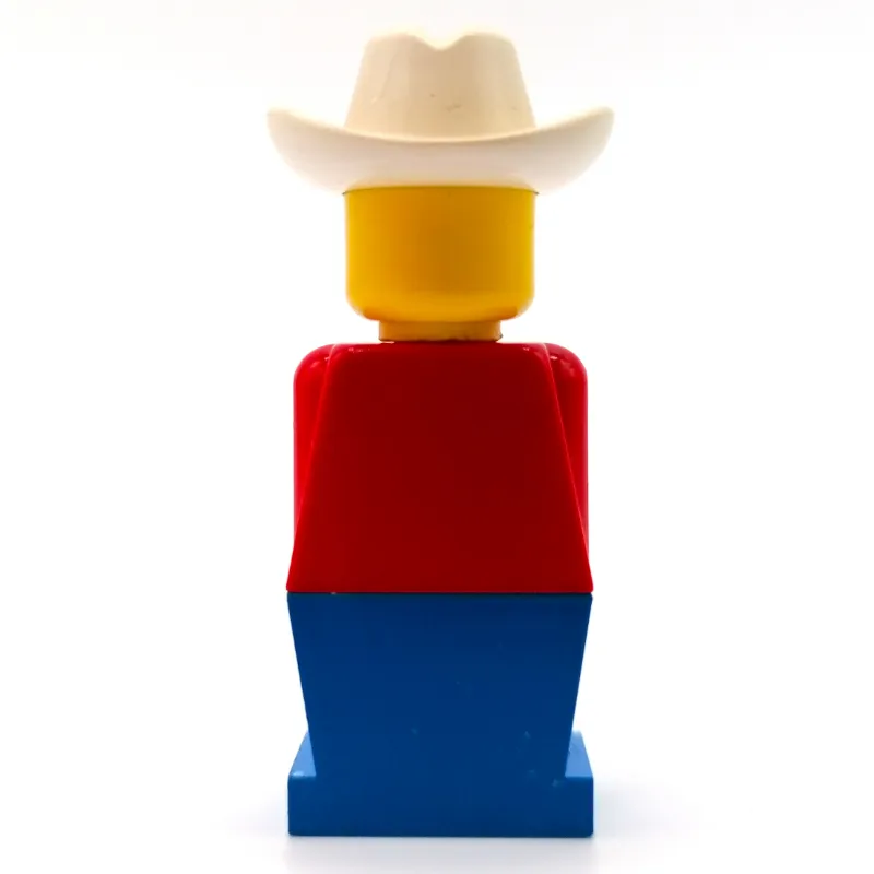LEGOLAND Red Torso, Blue Legs, White Cowboy Hat