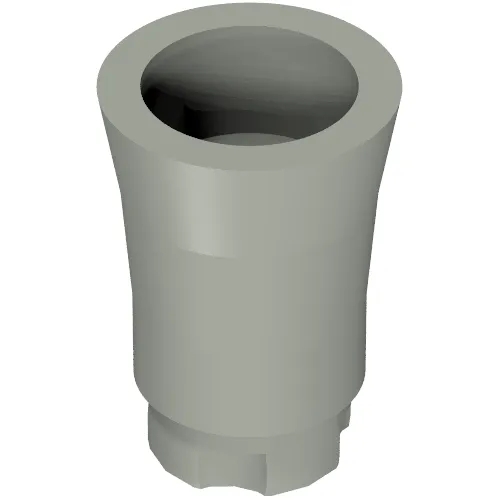 Plant, Palm Tree Trunk - Short Connector, Axle Hole with 4 Inside Prongs