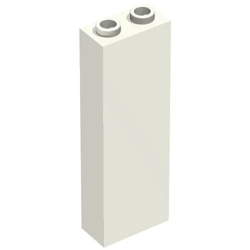 Brick 1 x 2 x 5 with Blocked Open Studs and Bottom Stud Holder with Asymmetric Ridges